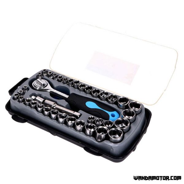 Compact socket set 39pce